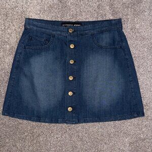 Express Button-Front Mini Skirt